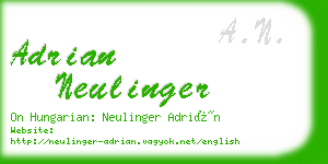adrian neulinger business card